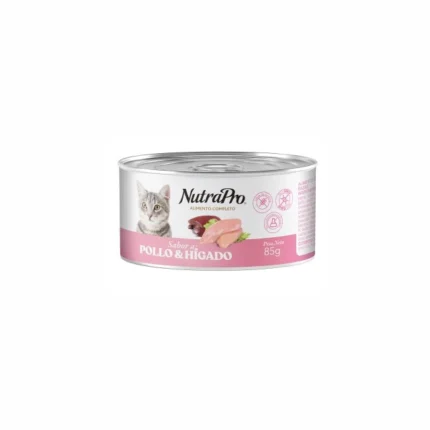 Alimento húmedo sabor a pollo e hígado para gatos