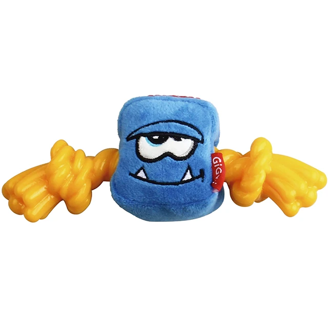 juguete-monster-rope-cabeza-azul-felpa-y-gigwi-26-cm Juguete macizo para perro