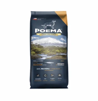 Poema alimento para perros cachorro sabor a salmón