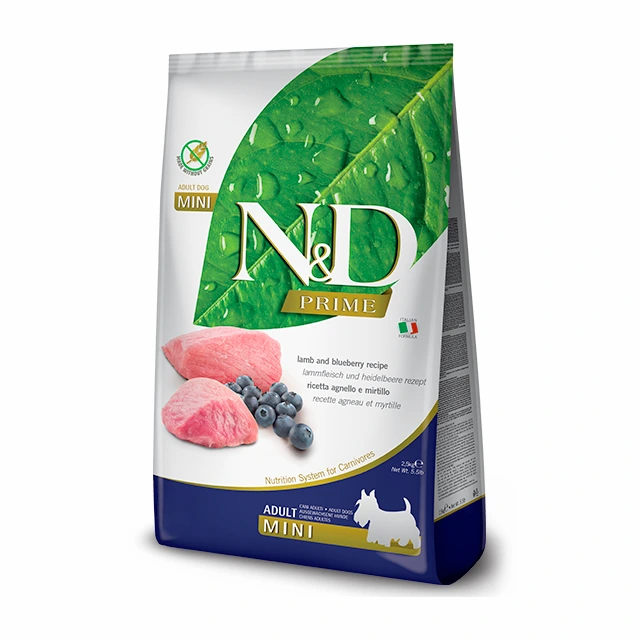 N&D prime adulto raza pequeña cordero y arandanos nd-prime-adulto-mini-cordero-arandanos